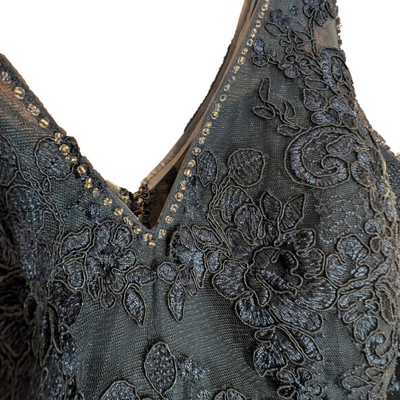 Azazi V-Neck Neptune Bridesmaid Dress Size 14 - Picture 5 of 6